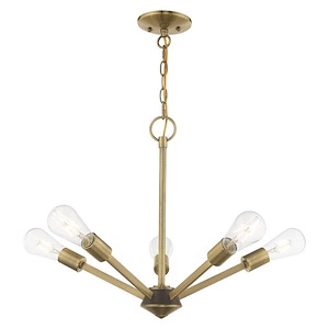 Prague - Five Light Chandelier - 19.5 Inches wide by 18 Inches high - 735817