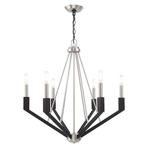 Beckett - 6 Light Chandelier in Industrial Style - 26 Inches wide by 27 Inches high