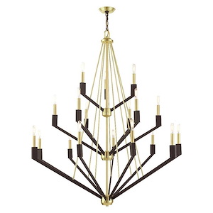 Beckett - 18 Light Foyer in Industrial Style - 44 Inches wide by 52 Inches high