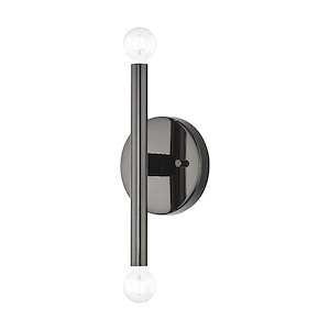 Copenhagen - 2 Light ADA Wall Sconce In Mid-Century Modern Style-5.13 Inches Tall and 10 Inches Wide