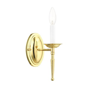 Williamsburgh - 1 Light Wall Sconce in Traditional Style - 4.25 Inches wide by 9.5 Inches high
