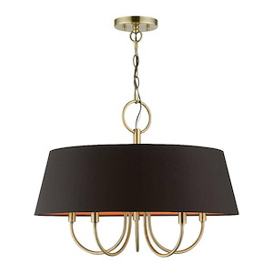 Palma - 5 Light Pendant In Transitional Style-17.5 Inches Tall and 23 Inches Wide