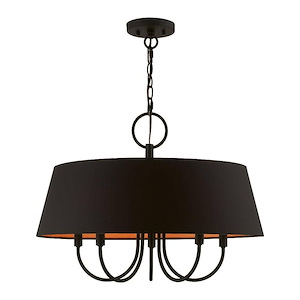 Palma - 5 Light Pendant In Transitional Style-17.5 Inches Tall and 23 Inches Wide