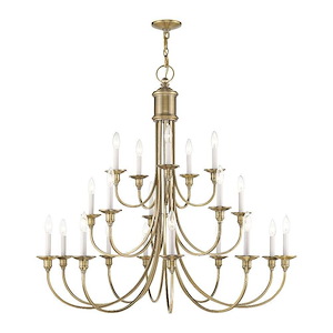 Cranford - 20 Light Foyer Chandelier in Farmhouse Style - 42 Inches wide by 40 Inches high