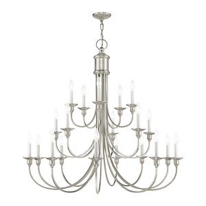 Cranford - 20 Light Foyer Chandelier in Farmhouse Style - 42 Inches wide by 40 Inches high