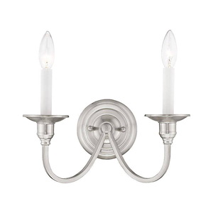 Cranford - 2 Light Wall Sconce in Farmhouse Style - 13 Inches wide by 12 Inches high