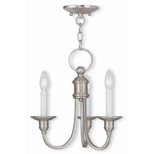 Cranford - 3 Light Convertible Mini Chandelier in Farmhouse Style - 14 Inches wide by 14 Inches high
