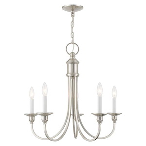 Cranford - 5 Light Chandelier in Farmhouse Style - 24 Inches wide by 22 Inches high