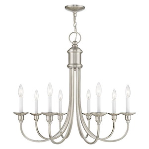 Cranford - 8 Light Chandelier in Farmhouse Style - 30 Inches wide by 26.5 Inches high