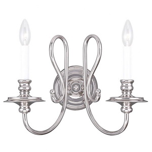 Caldwell - Two Light Wall Sconce in Traditional Style - 16 Inches wide by 13.25 Inches high