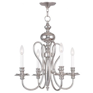 Caldwell - 4 Light Chandelier in Traditional Style - 22 Inches wide by 22 Inches high