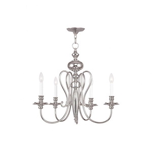 Caldwell - 4 Light Chandelier in Traditional Style - 22 Inches wide by 22 Inches high
