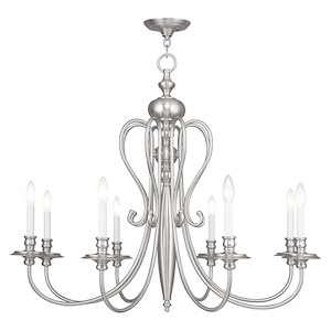 Caldwell - 8 Light Chandelier in Traditional Style - 35 Inches wide by 31.5 Inches high