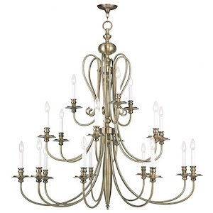 Caldwell - 18 Light Chandelier in Traditional Style - 46 Inches wide by 44 Inches high - 397089