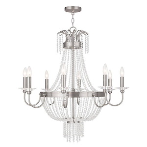 Valentina - 8 Light Chandelier in French Country Style - 32 Inches wide by 32.5 Inches high - 476978