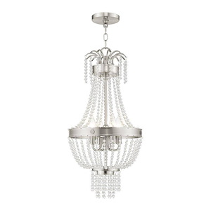 Valentina - 4 Light Pendant in French Country Style - 12.75 Inches wide by 26 Inches high - 476976