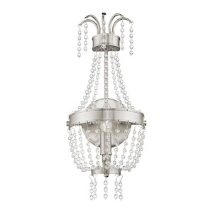 Valentina - 1 Light Wall Sconce in French Country Style - 7.5 Inches wide by 17.5 Inches high