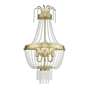 Valentina - 3 Light Wall Sconce in French Country Style - 12.75 Inches wide by 24.5 Inches high