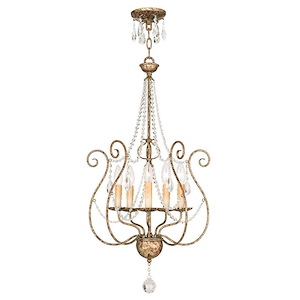 Isabella - 5 Light Chandelier in French Country Style - 24 Inches wide by 28.5 Inches high