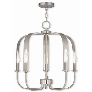 Addison - 5 Light Chandelier In Contemporary Style-21.25 Inches Tall and 22 Inches Wide