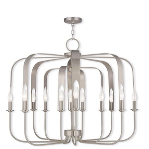 Addison - 9 Light Chandelier In Contemporary Style-25.25 Inches Tall and 28 Inches Wide