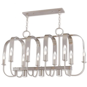 Addison - 12 Light Chandelier in Contemporary Style - 36 Inches wide by 27.5 Inches high