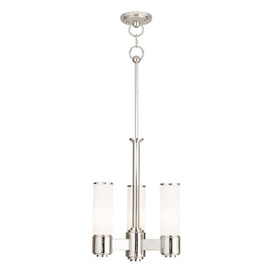 Weston - 3 Light Mini Chandelier in Contemporary Style - 14 Inches wide by 19.75 Inches high