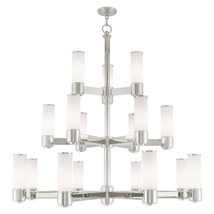 Weston - 17 Light Foyer Chandelier in Contemporary Style - 44 Inches wide by 43.5 Inches high