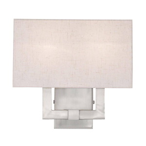 Meridian - 2 Light ADA Wall Sconce in Modern Style - 13 Inches wide by 12.63 Inches high