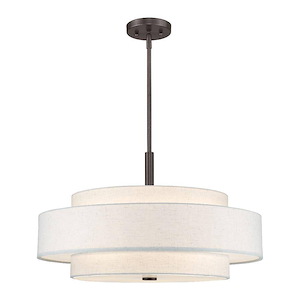Monroe - 5 Light Pendant In Timeless Style-17 Inches Tall and 24 Inches Wide