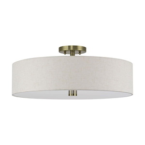 Monroe - 5 Light Extra Large Semi-Flush Mount-9 Inch Tall and 22 Inch Wide - 1391714