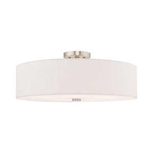 Meridian - 5 Light Semi-Flush Mount in Modern Style - 22 Inches wide by 9 Inches high - 831802