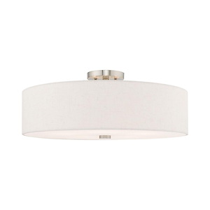 Meridian - 5 Light Semi-Flush Mount in Modern Style - 22 Inches wide by 9 Inches high - 831802