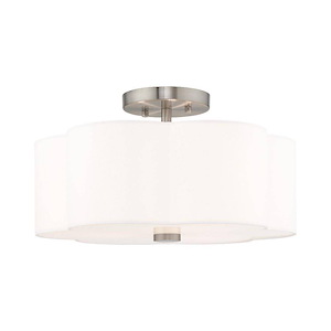 Chelsea - 3 Light Flush Mount in New Traditional Style - 15 Inches wide by 8.5 Inches high