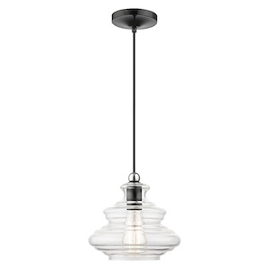 Everett - 1 Light Pendant-15 Inches Tall and 9 Inches Wide - 1305724