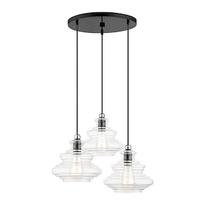 Everett - 3 Light Pendant-15 Inches Tall and 20 Inches Wide