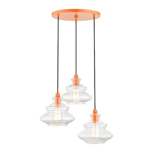 Everett - 3 Light Pendant-15 Inches Tall and 20 Inches Wide - 1305725