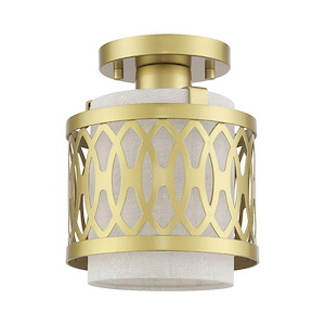 Vistaview - 1 Light Semi-Flush Mount-9 Inches Tall and 7.25 Inches Wide