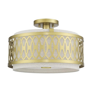 Vistaview - 3 Light Semi-Flush Mount-10 Inches Tall and 15 Inches Wide - 1337573