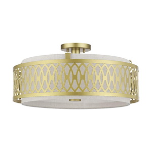 Vistaview - 4 Light Semi-Flush Mount-10 Inches Tall and 21 Inches Wide