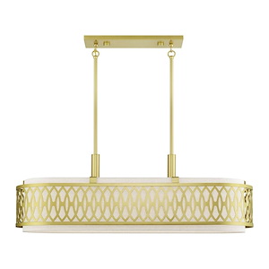 Vistaview - 6 Light Large Linear Chandelier-23.5 Inches Tall and 14 Inches Wide
