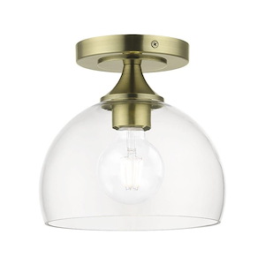 Glendon - 1 Light Semi-Flush Mount-8 Inches Tall and 8.25 Inches Wide
