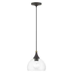 Glendon - 1 Light Pendant-15 Inches Tall and 8.25 Inches Wide