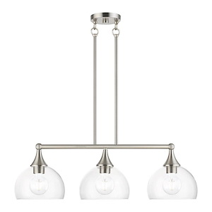 Glendon - 3 Light Linear Chandelier-18.75 Inches Tall and 8.25 Inches Wide