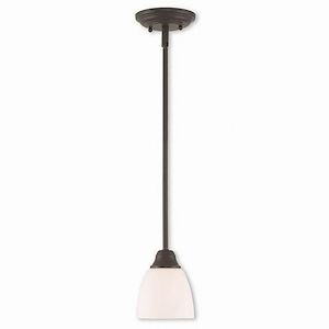 Somerville - 1 Light Mini Pendant in Traditional Style - 5.25 Inches wide by 8.75 Inches high