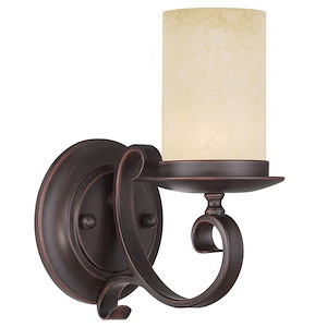Millburn Manor - 1 Light Wall Sconce in French Country Style - 5.5 Inches wide by 9.75 Inches high - 397086