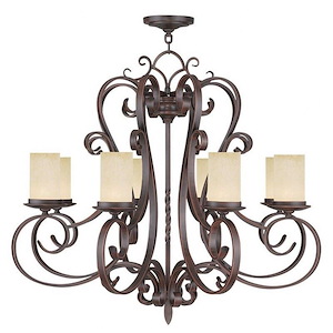 Millburn Manor - 3 Light Mini Chandelier in French Country Style - 16.75 Inches wide by 15.75 Inches high