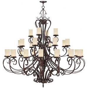Millburn Manor - 28 Light Chandelier in French Country Style - 63 Inches wide by 64 Inches high