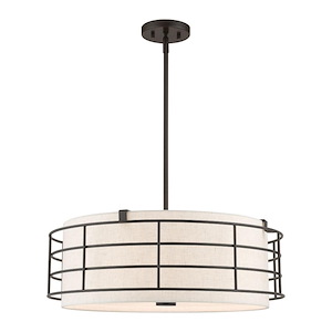 Blanchard - 5 Light Pendant In Industrial Style-17.25 Inches Tall and 23 Inches Wide