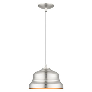 Endicott - 1 Light Bell Pendant In Industrial Style-13 Inches Tall and 10 Inches Wide - 1292381
